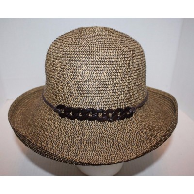 NWOT San Diego Hat Co. 's Two Tone Woven Paper Bucket Sun Hat O/S 122405   eb-38974793